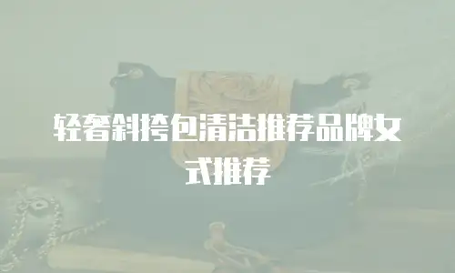 轻奢斜挎包清洁推荐品牌女式推荐