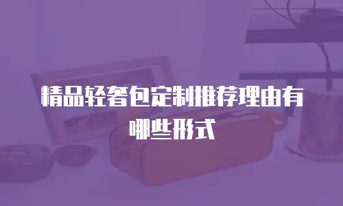 精品轻奢包定制推荐理由有哪些形式