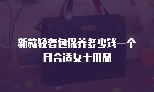 新款轻奢包保养多少钱一个月合适女士用品