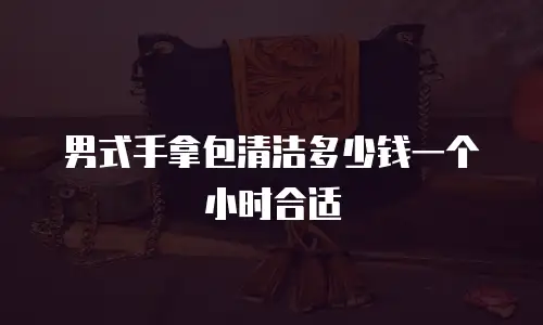 男式手拿包清洁多少钱一个小时合适