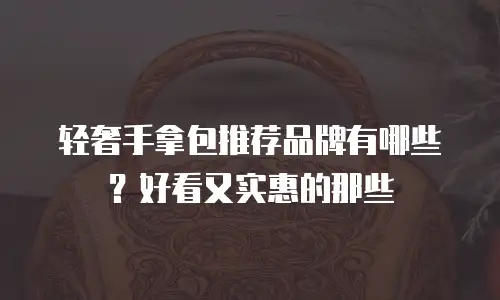 轻奢手拿包推荐品牌有哪些？好看又实惠的那些