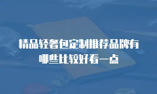 精品轻奢包定制推荐品牌有哪些比较好看一点