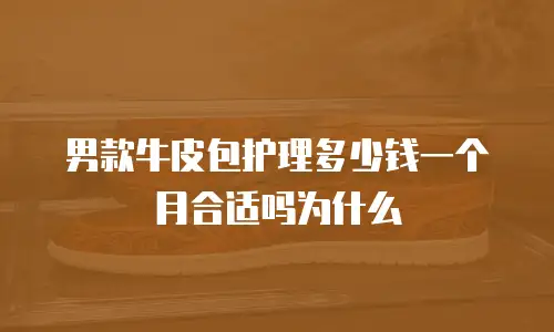 男款牛皮包护理多少钱一个月合适吗为什么