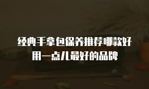 经典手拿包保养推荐哪款好用一点儿最好的品牌
