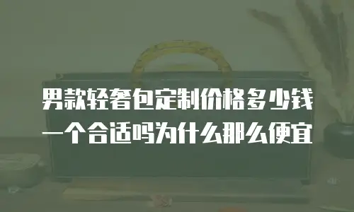 男款轻奢包定制价格多少钱一个合适吗为什么那么便宜