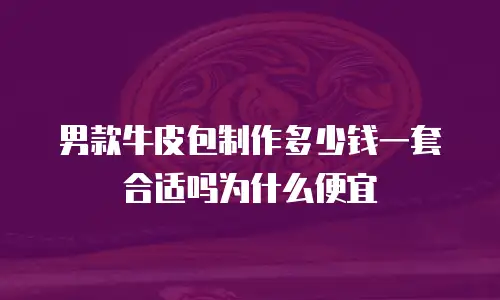 男款牛皮包制作多少钱一套合适吗为什么便宜