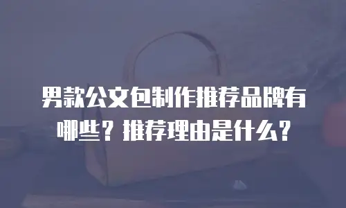 男款公文包制作推荐品牌有哪些？推荐理由是什么？