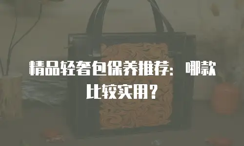 精品轻奢包保养推荐：哪款比较实用？