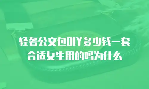 轻奢公文包DIY多少钱一套合适女生用的吗为什么