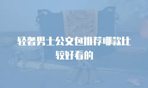 轻奢男士公文包推荐哪款比较好看的
