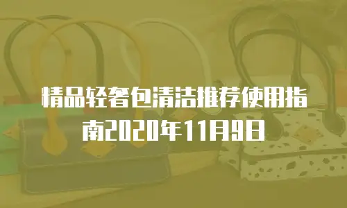 精品轻奢包清洁推荐使用指南2020年11月9日