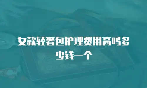 女款轻奢包护理费用高吗多少钱一个