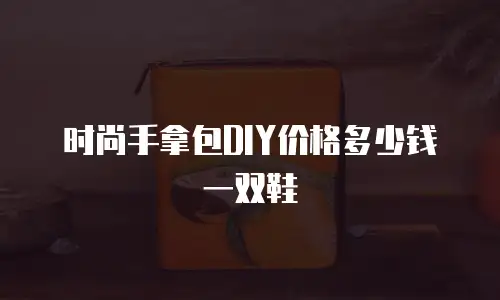 时尚手拿包DIY价格多少钱一双鞋