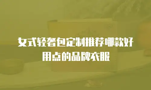 女式轻奢包定制推荐哪款好用点的品牌衣服