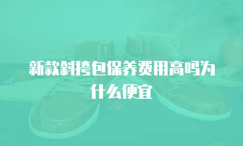 新款斜挎包保养费用高吗为什么便宜