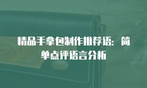 精品手拿包制作推荐语：简单点评语言分析