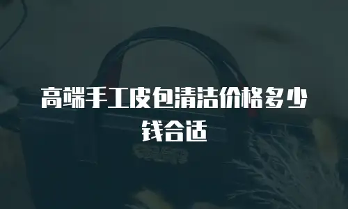 高端手工皮包清洁价格多少钱合适