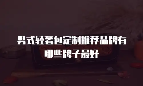 男式轻奢包定制推荐品牌有哪些牌子最好