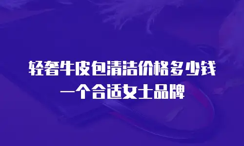 轻奢牛皮包清洁价格多少钱一个合适女士品牌