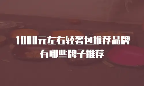1000元左右轻奢包推荐品牌有哪些牌子推荐