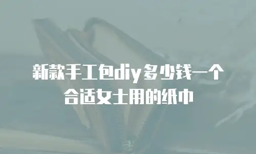 新款手工包diy多少钱一个合适女士用的纸巾