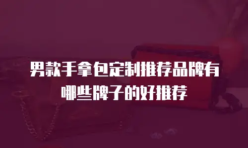 男款手拿包定制推荐品牌有哪些牌子的好推荐