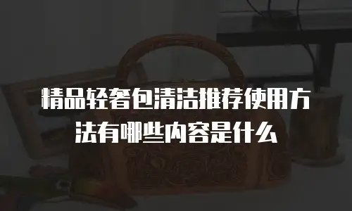 精品轻奢包清洁推荐使用方法有哪些内容是什么