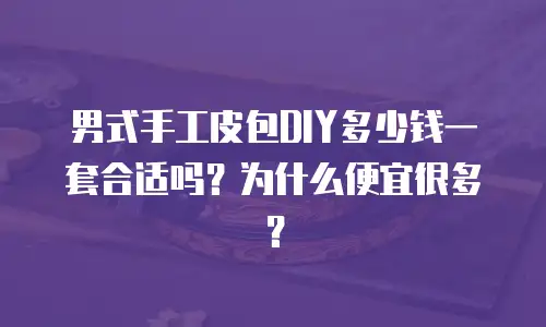 男式手工皮包DIY多少钱一套合适吗？为什么便宜很多？