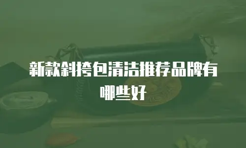 新款斜挎包清洁推荐品牌有哪些好