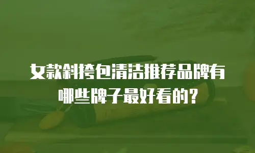 女款斜挎包清洁推荐品牌有哪些牌子最好看的？