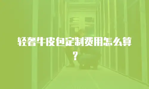 轻奢牛皮包定制费用怎么算？
