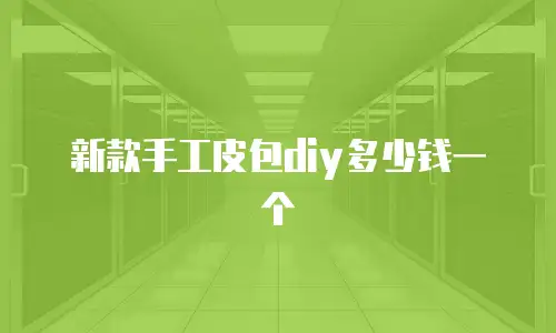 新款手工皮包diy多少钱一个