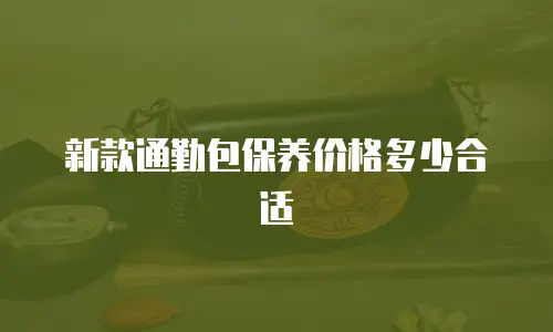 新款通勤包保养价格多少合适