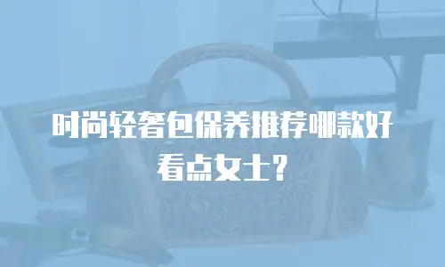 时尚轻奢包保养推荐哪款好看点女士？