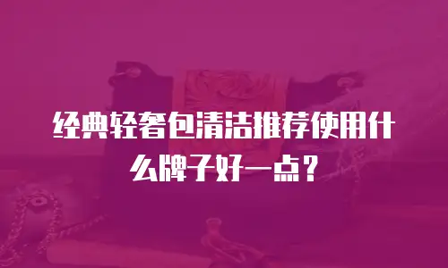 经典轻奢包清洁推荐使用什么牌子好一点？