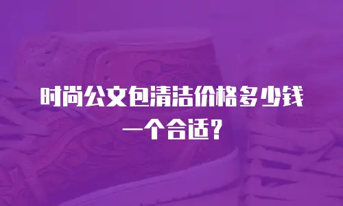 时尚公文包清洁价格多少钱一个合适？