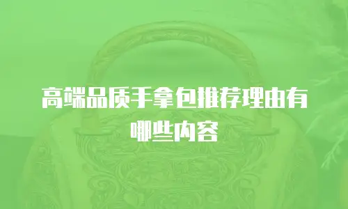 高端品质手拿包推荐理由有哪些内容