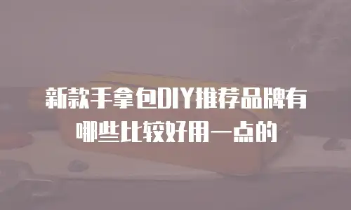 新款手拿包DIY推荐品牌有哪些比较好用一点的