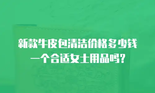 新款牛皮包清洁价格多少钱一个合适女士用品吗？