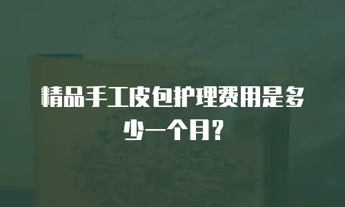 精品手工皮包护理费用是多少一个月？