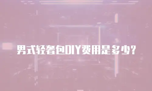 男式轻奢包DIY费用是多少？