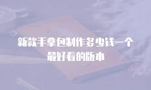 新款手拿包制作多少钱一个最好看的版本