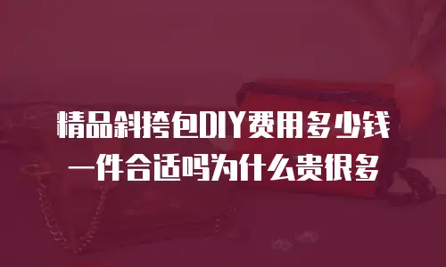 精品斜挎包DIY费用多少钱一件合适吗为什么贵很多