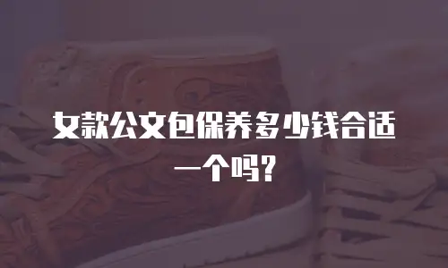 女款公文包保养多少钱合适一个吗？