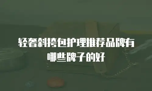 轻奢斜挎包护理推荐品牌有哪些牌子的好