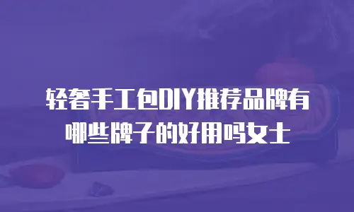 轻奢手工包DIY推荐品牌有哪些牌子的好用吗女士