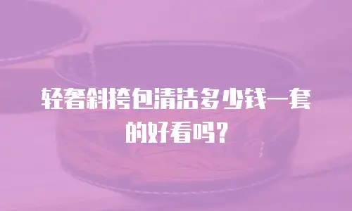 轻奢斜挎包清洁多少钱一套的好看吗？