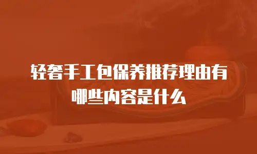 轻奢手工包保养推荐理由有哪些内容是什么