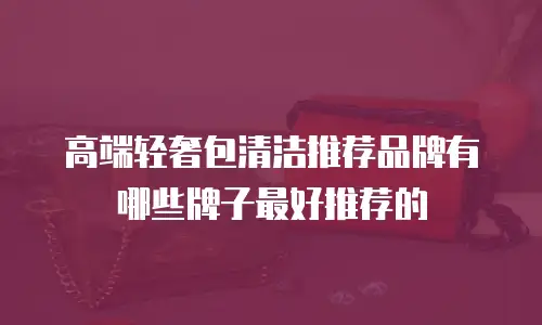 高端轻奢包清洁推荐品牌有哪些牌子最好推荐的