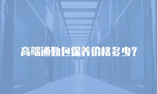 高端通勤包保养价格多少？